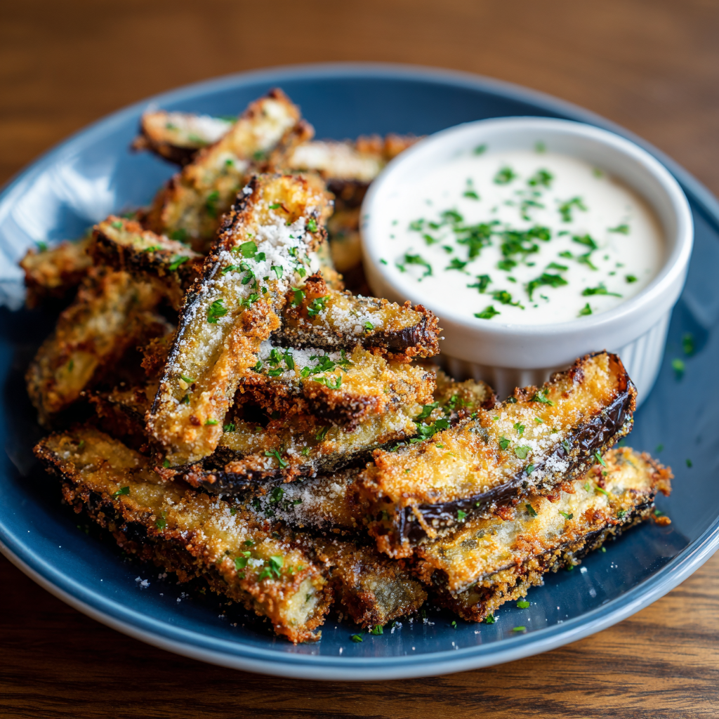 How to prepare Air Fryer Keto Eggplant Fries