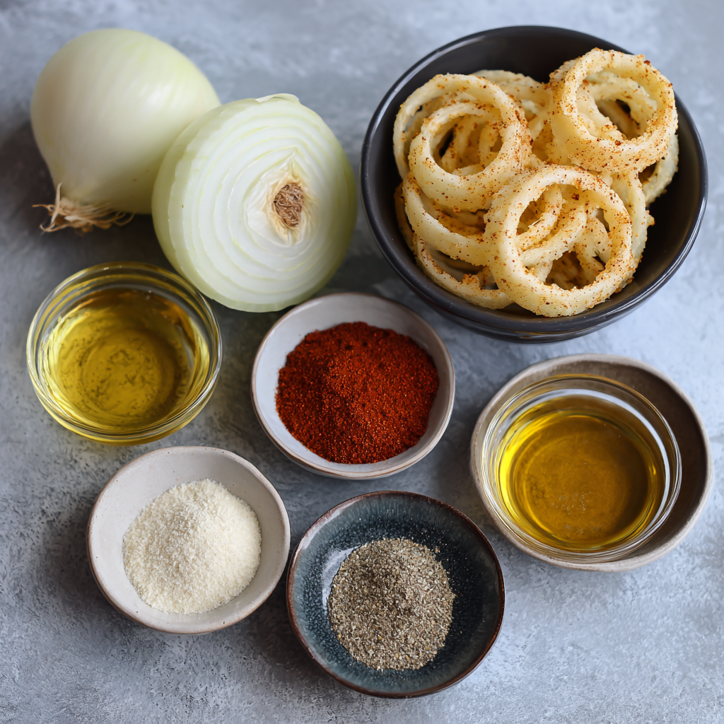 Air Fryer Onion Rings ingredients