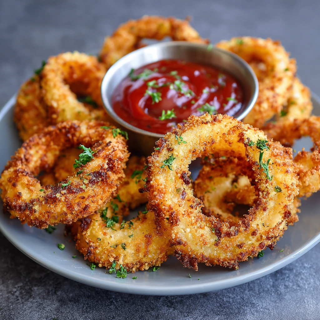 how to make Air Fryer Onion Rings