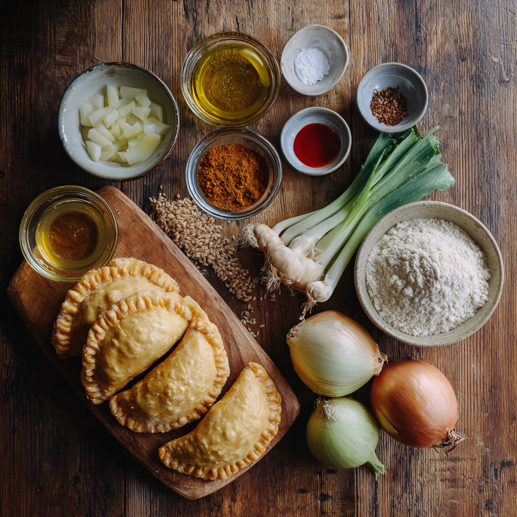 Air Fryer Vegan Curry Puffs ingredients