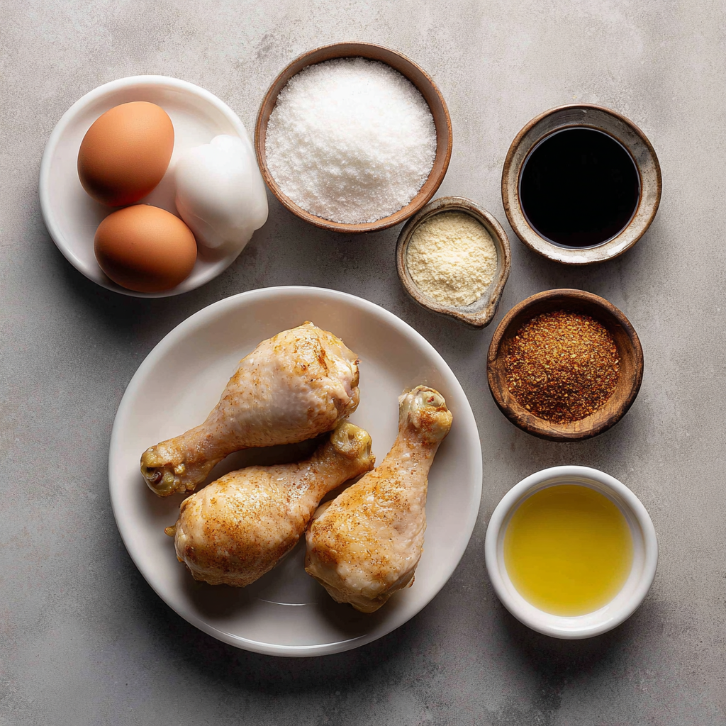Extra Crispy Air Fryer Drumsticks ingredients