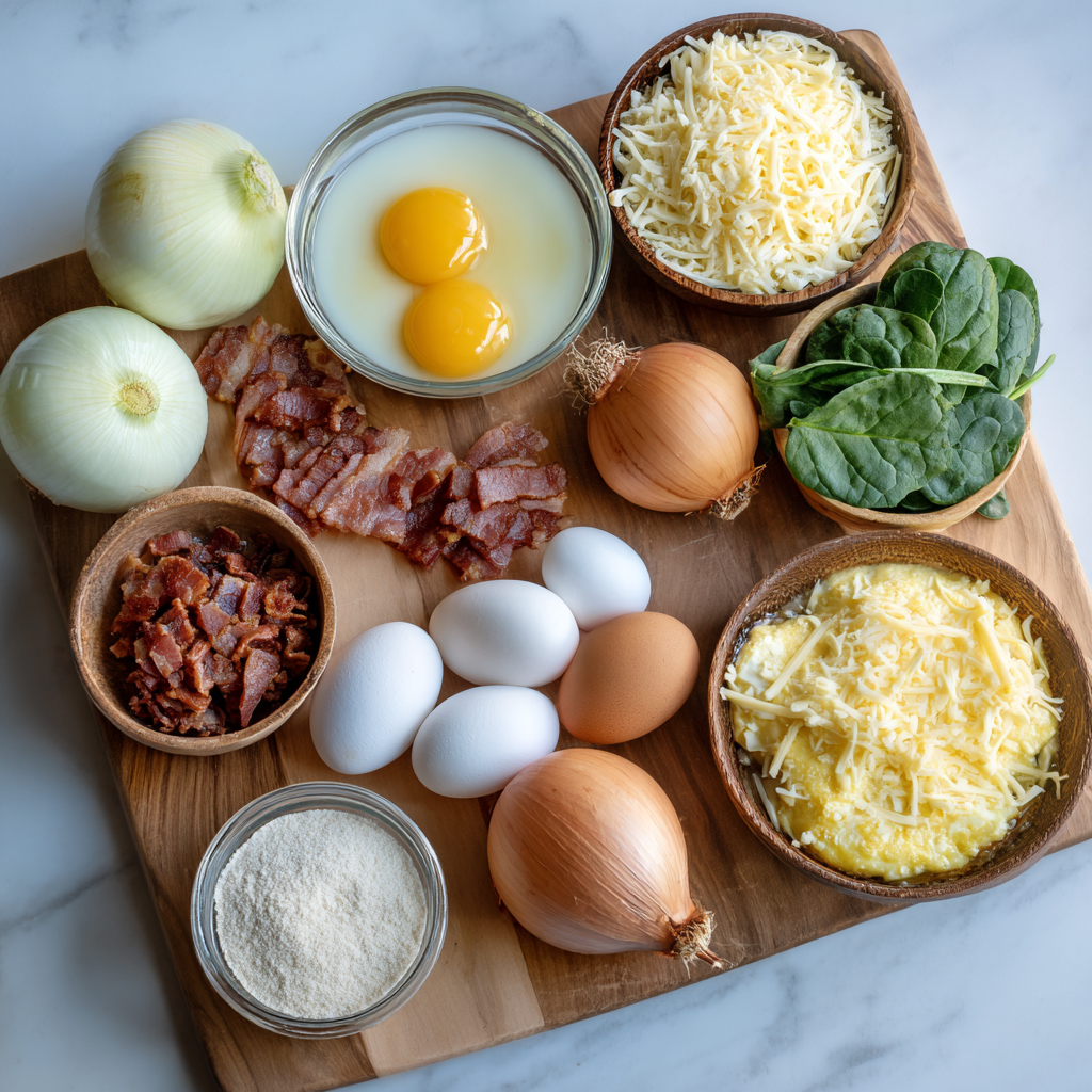 Air Fryer Keto Mini Quiches ingredients