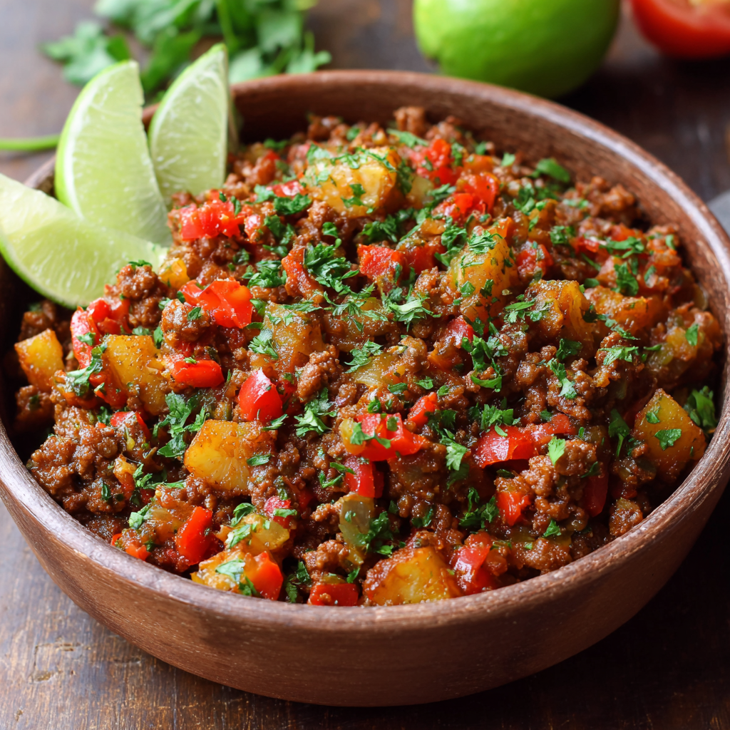 how to make Air Fryer Mexican Picadillo