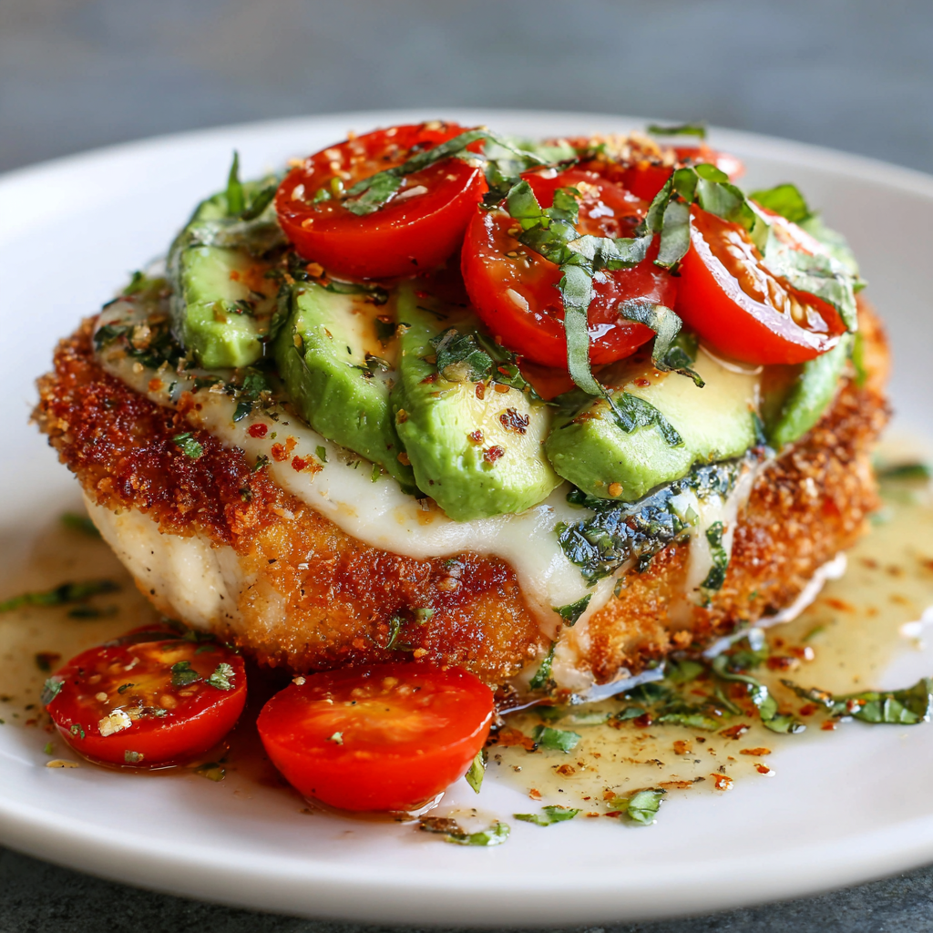 How to make Air Fryer Chicken Avocado Caprese