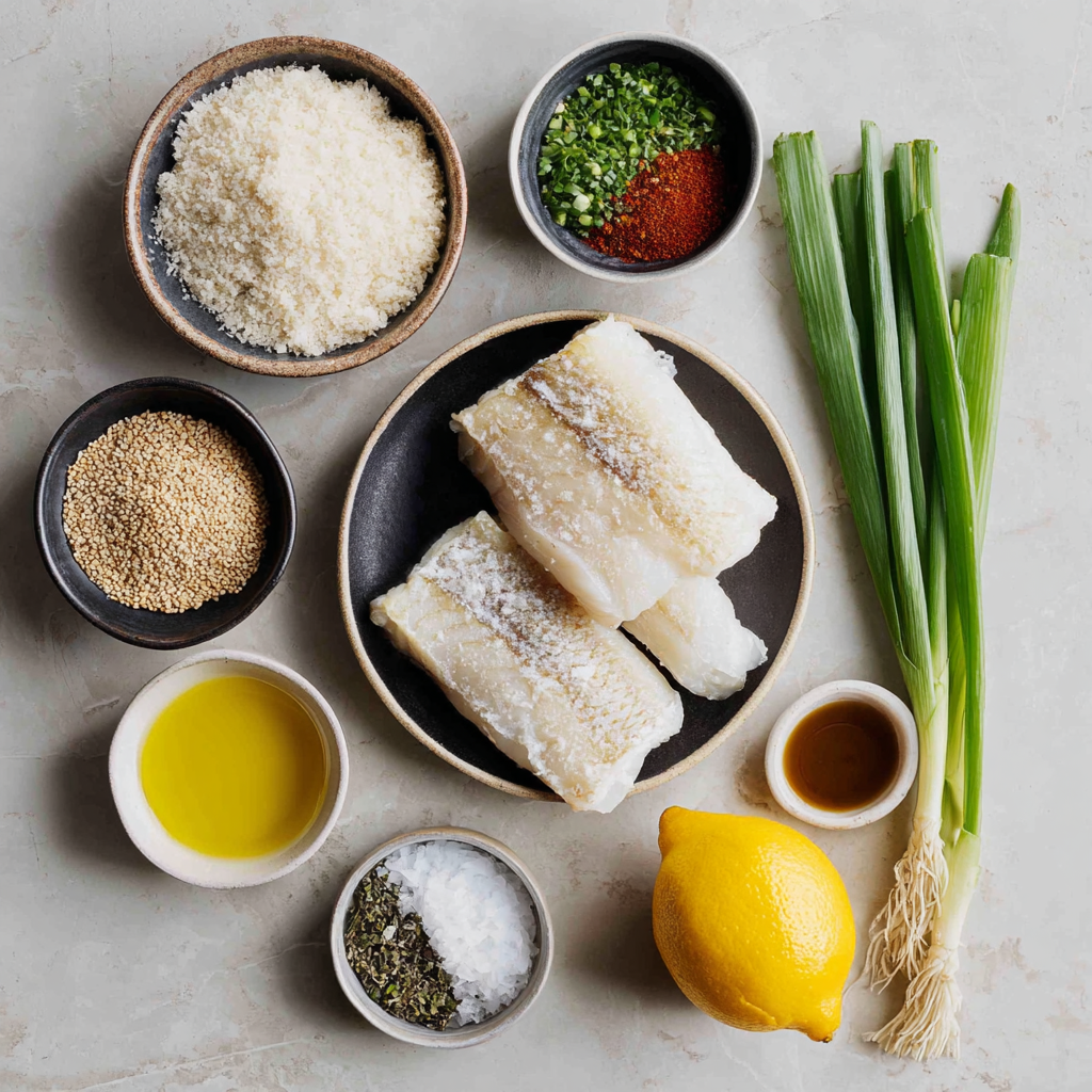 Air Fryer Crispy Pollock ingredients