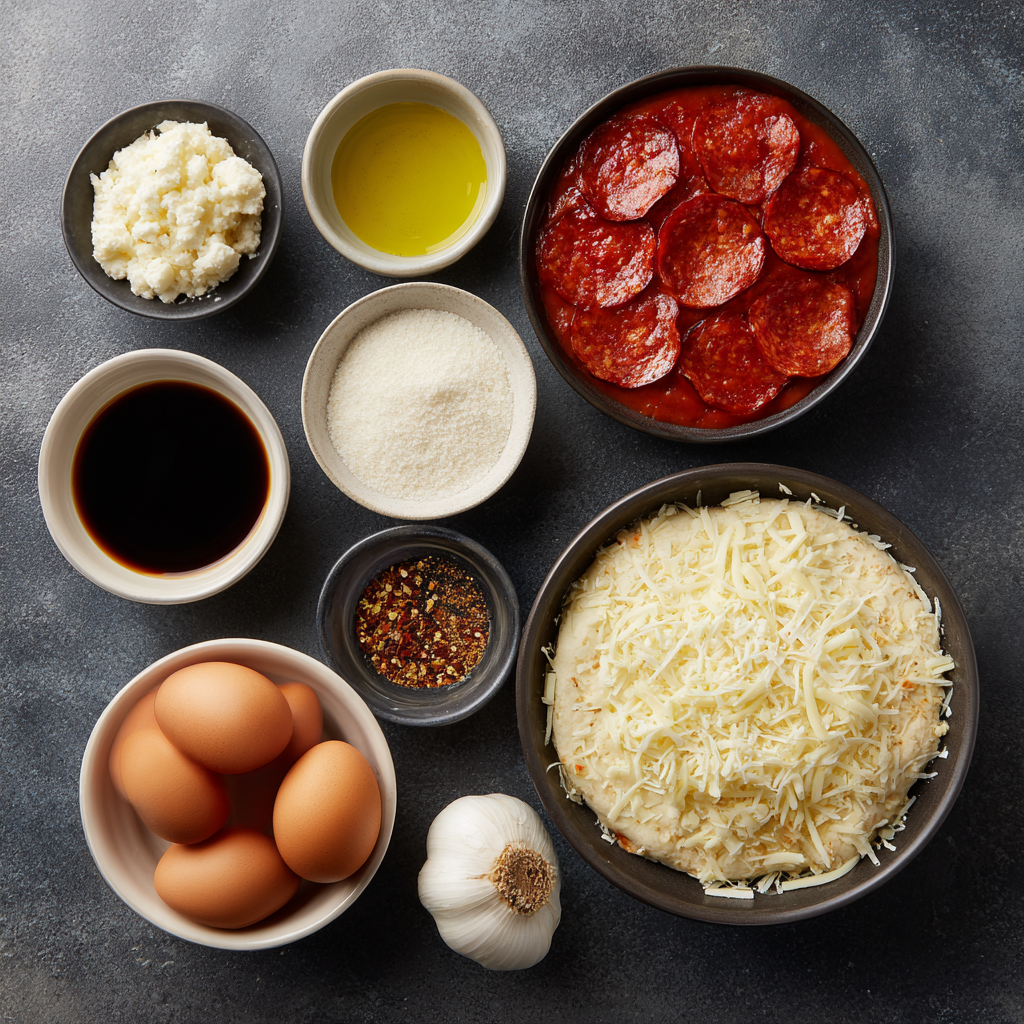 Air Fryer California-Style Pizza ingredients
