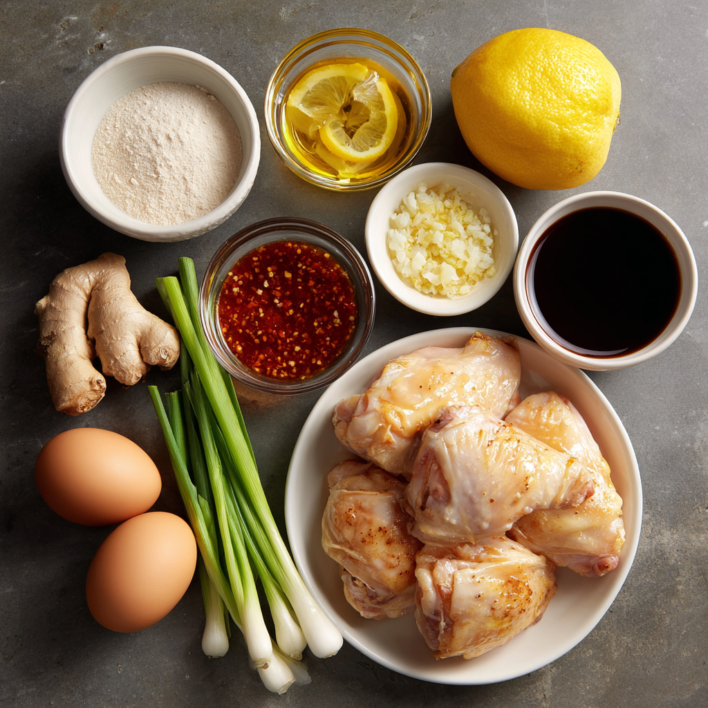 Air Fryer Sticky Lemon Chicken ingredients