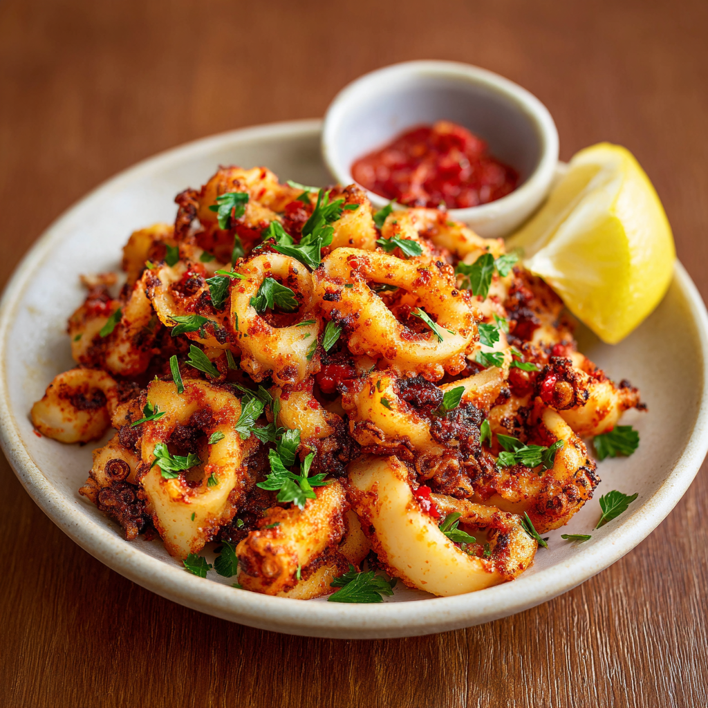 how to make Air Fryer Paprika Squid