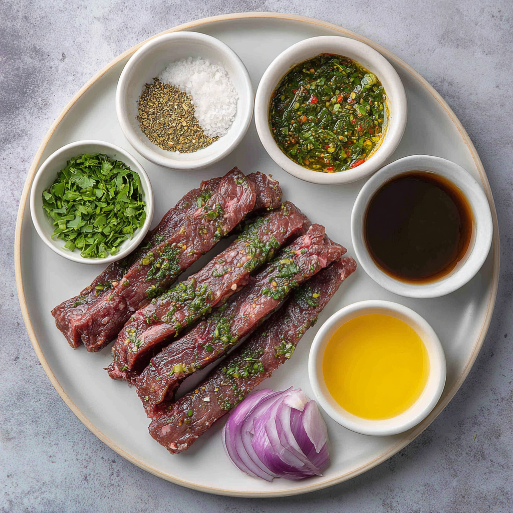 Air Fryer Chimichurri Steak Strips ingredients
