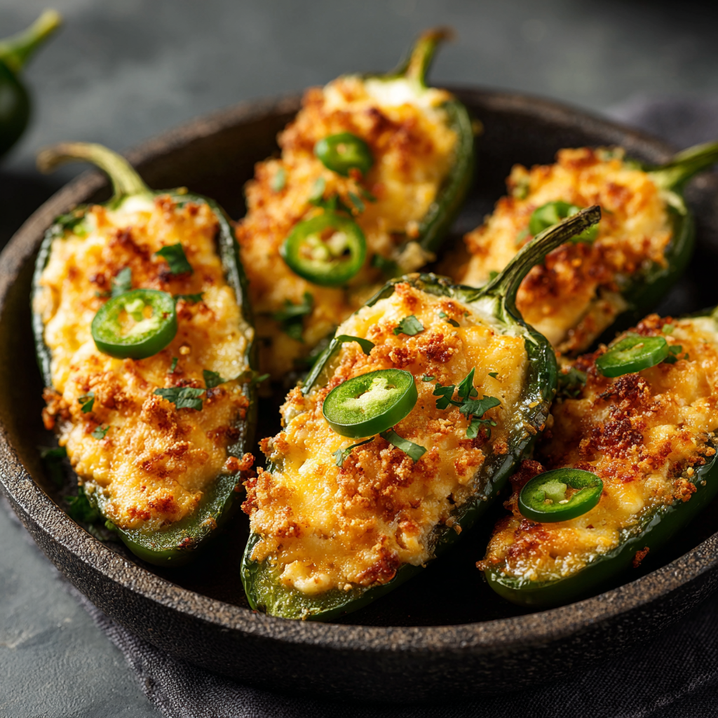 how to make Air Fryer Queso Stuffed Jalapeños