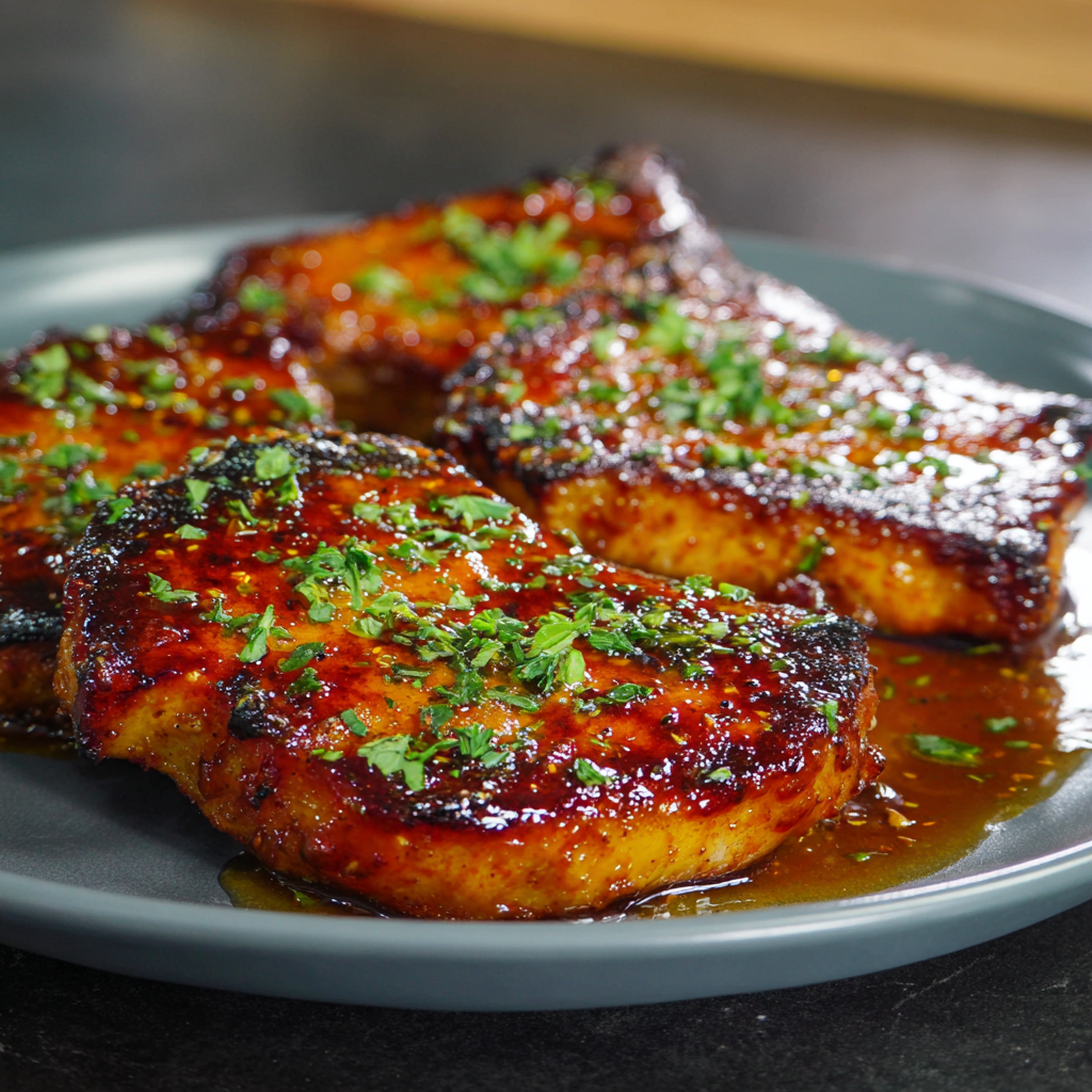 how to make Air Fryer Hot Honey Pork Chops