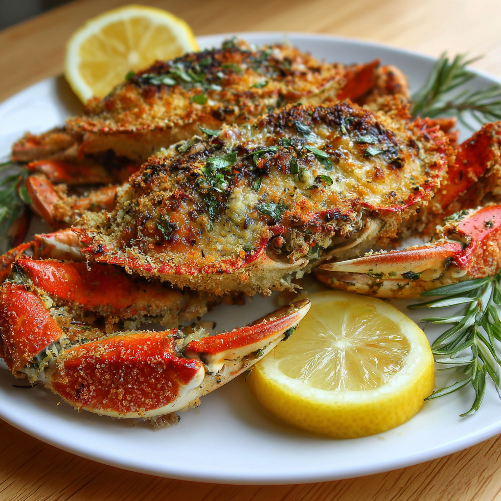 how to make Air Fryer Lemon Herb Crab