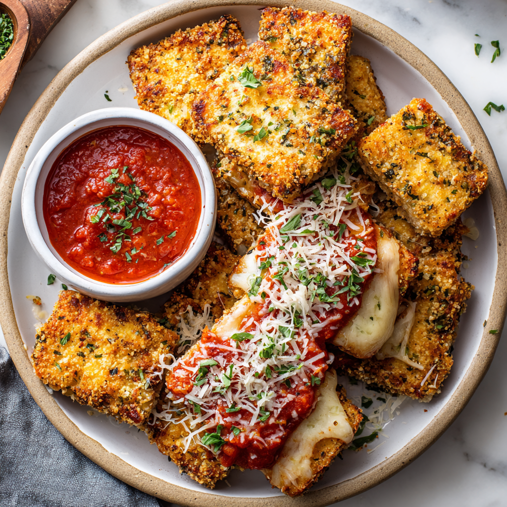 how to make Air Fryer Tofu Parmesan