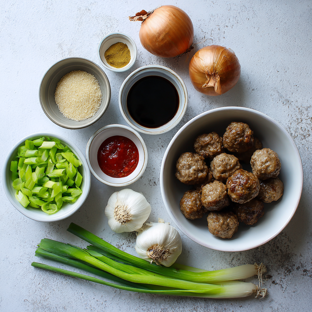 Air Fryer Teriyaki Meatballs ingredients