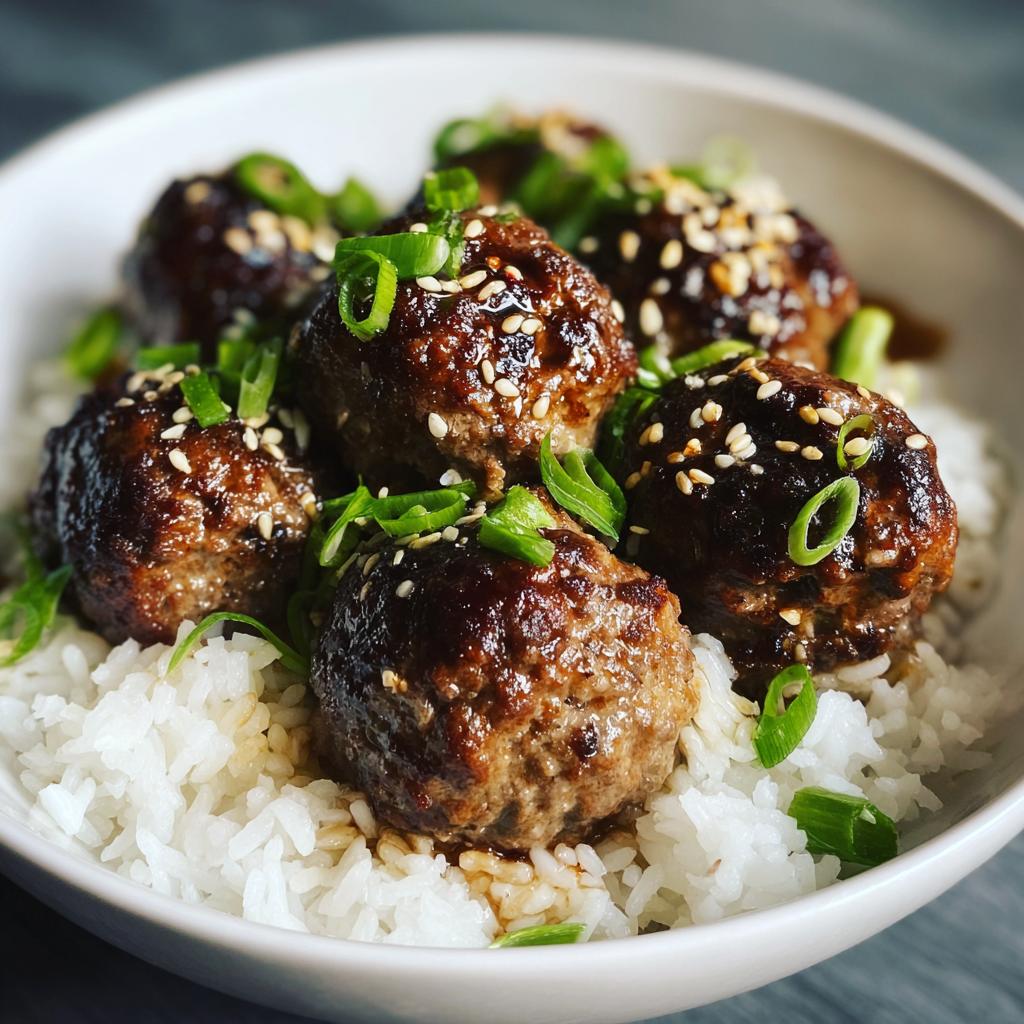 how to make Air Fryer Teriyaki Meatballs