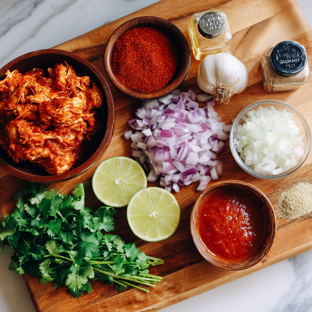 Air Fryer Chicken Tinga ingredients