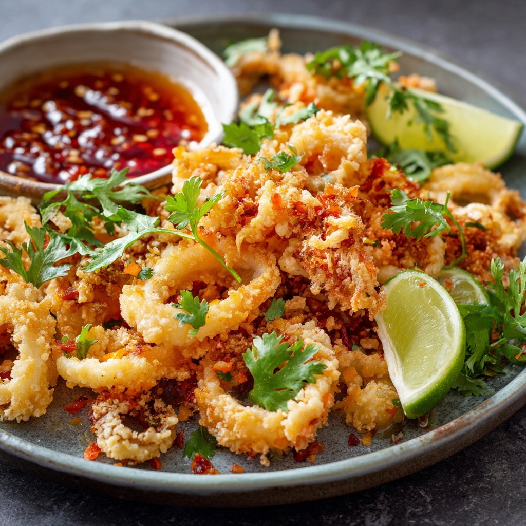 how to make Air Fryer Bang Bang Squid