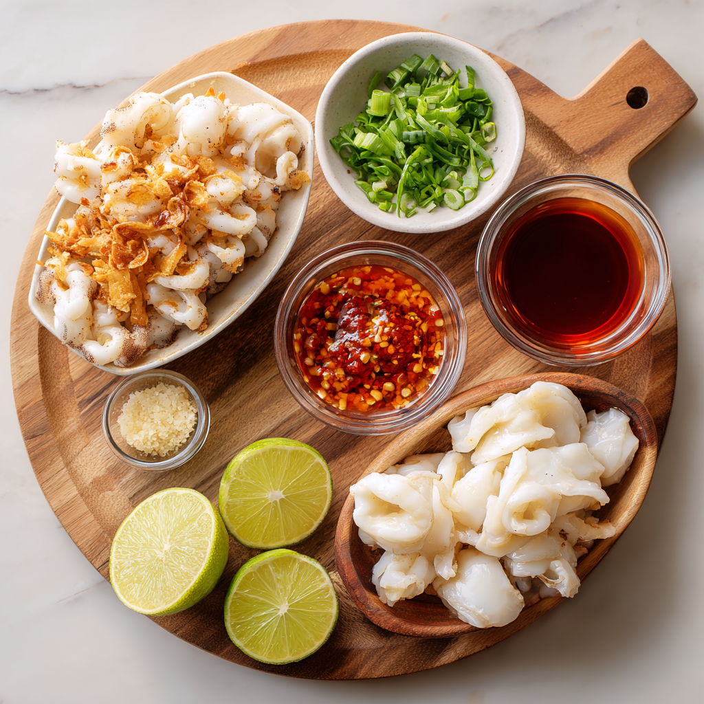 Air Fryer Bang Bang Squid ingredients