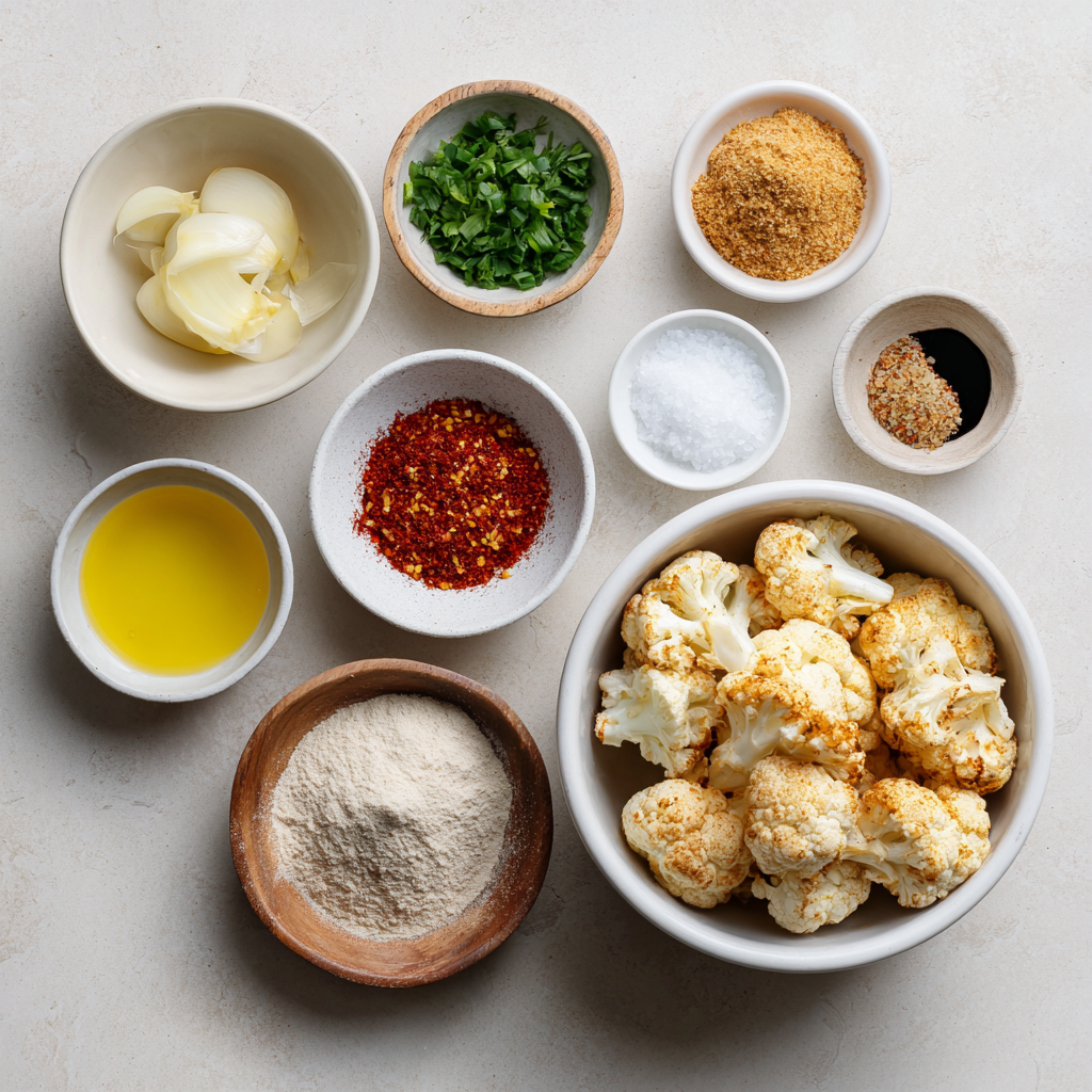 Air Fryer Mexican Street Cauliflower ingredients
