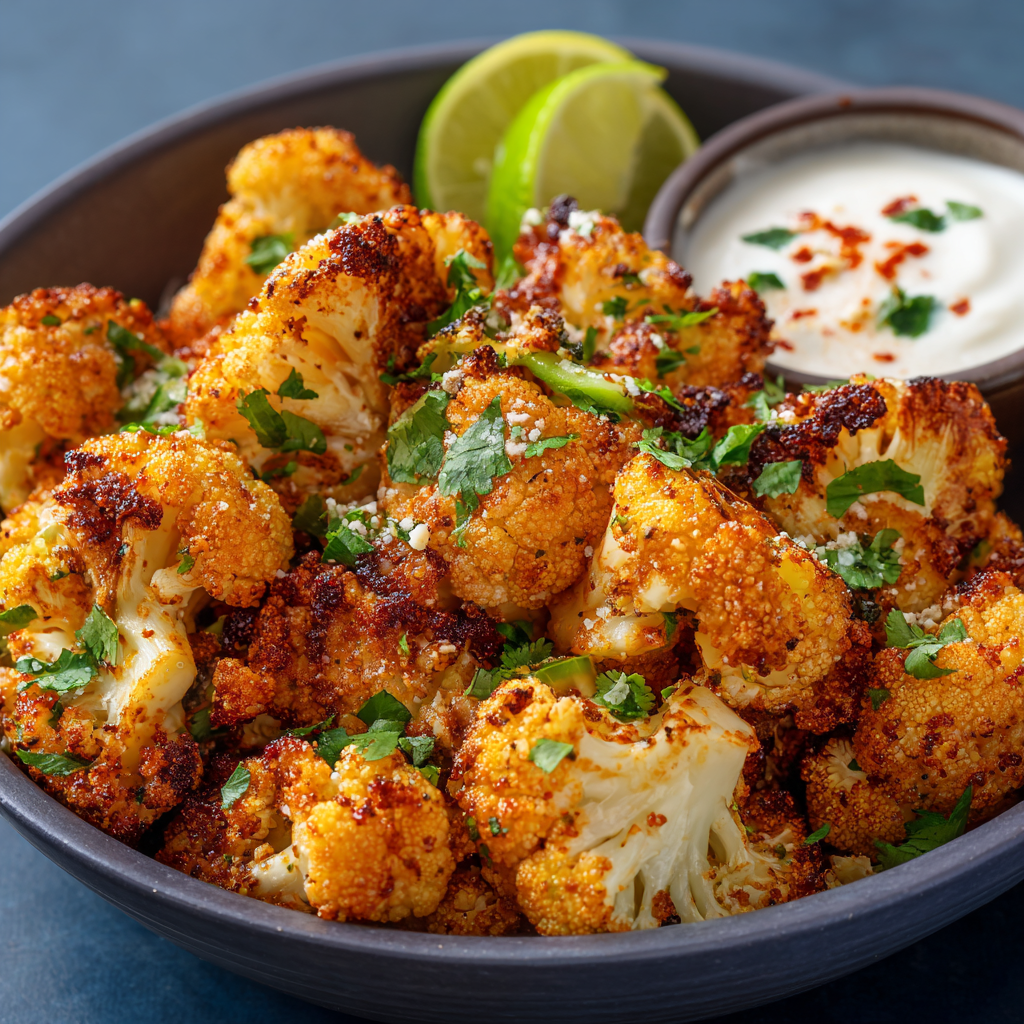 how to make Air Fryer Mexican Street Cauliflower