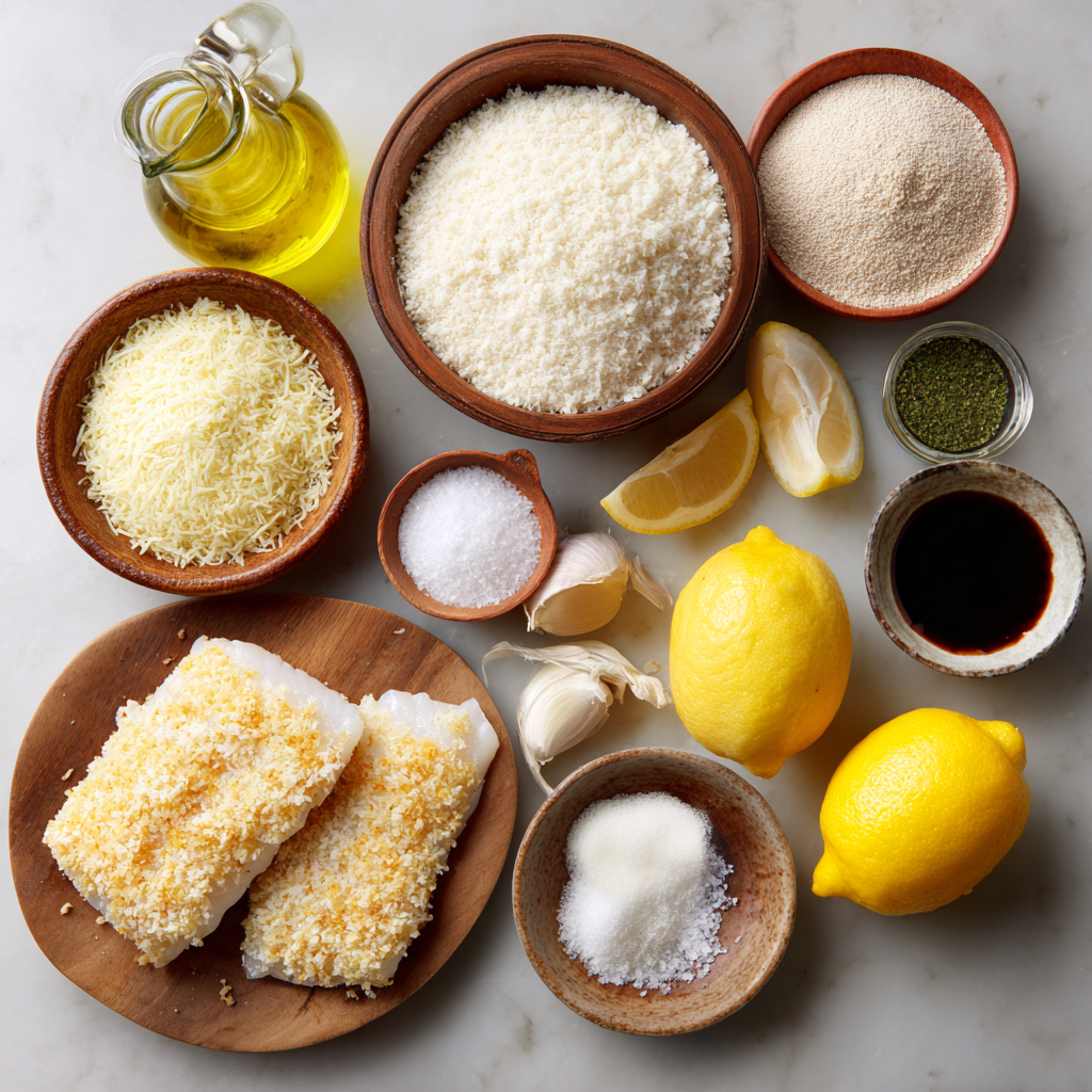 Air Fryer Parmesan Fish ingredients