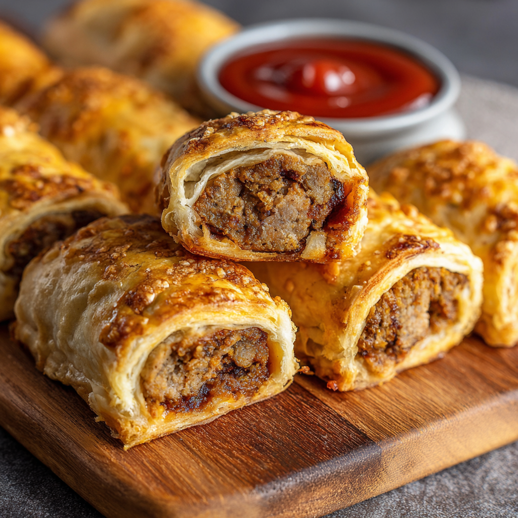 how to make Air Fryer Vegan Sausage Rolls