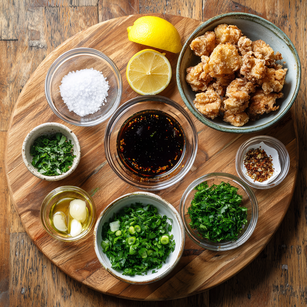 Air Fryer Fish Karaage ingredients