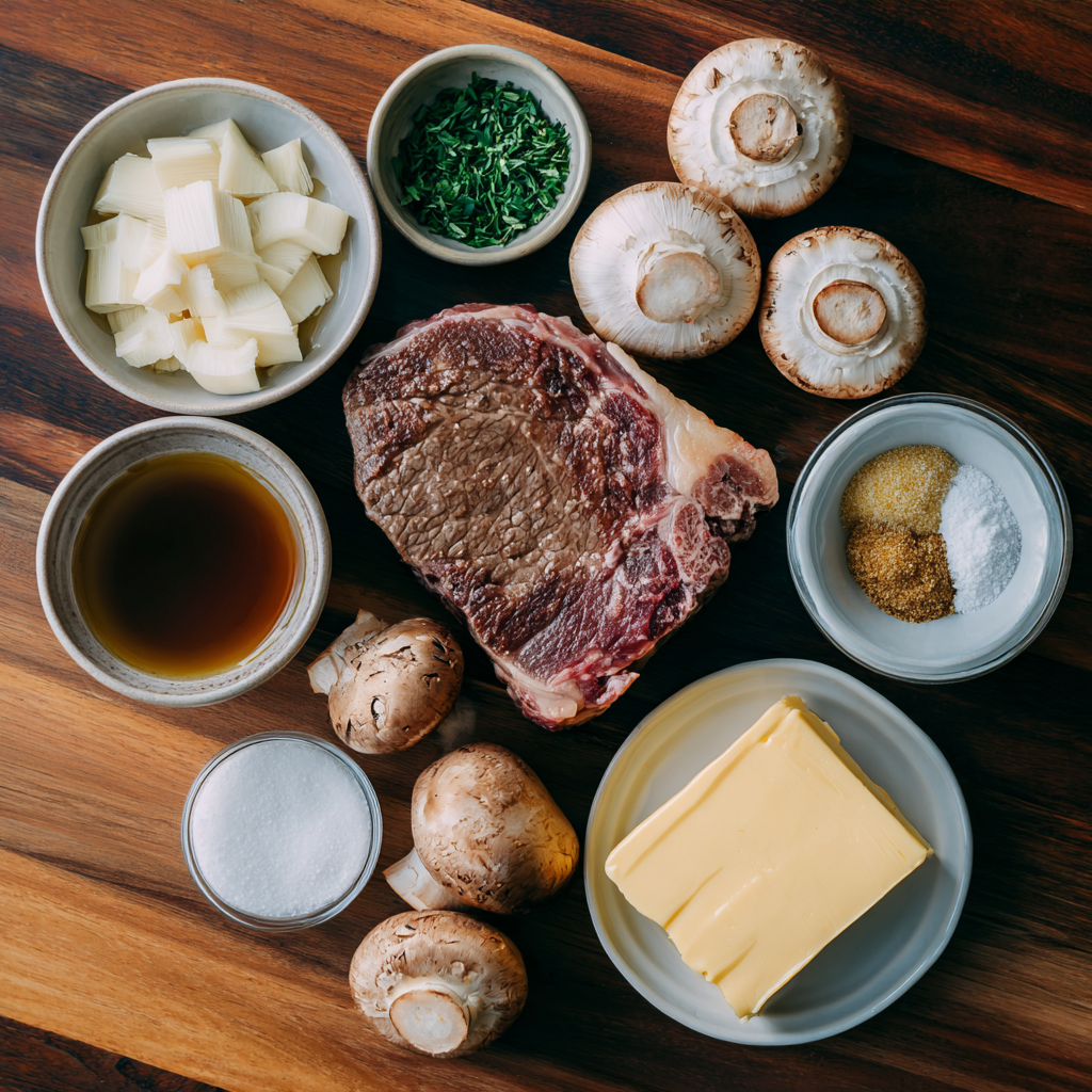 Air Fryer Steak Diane ingredients
