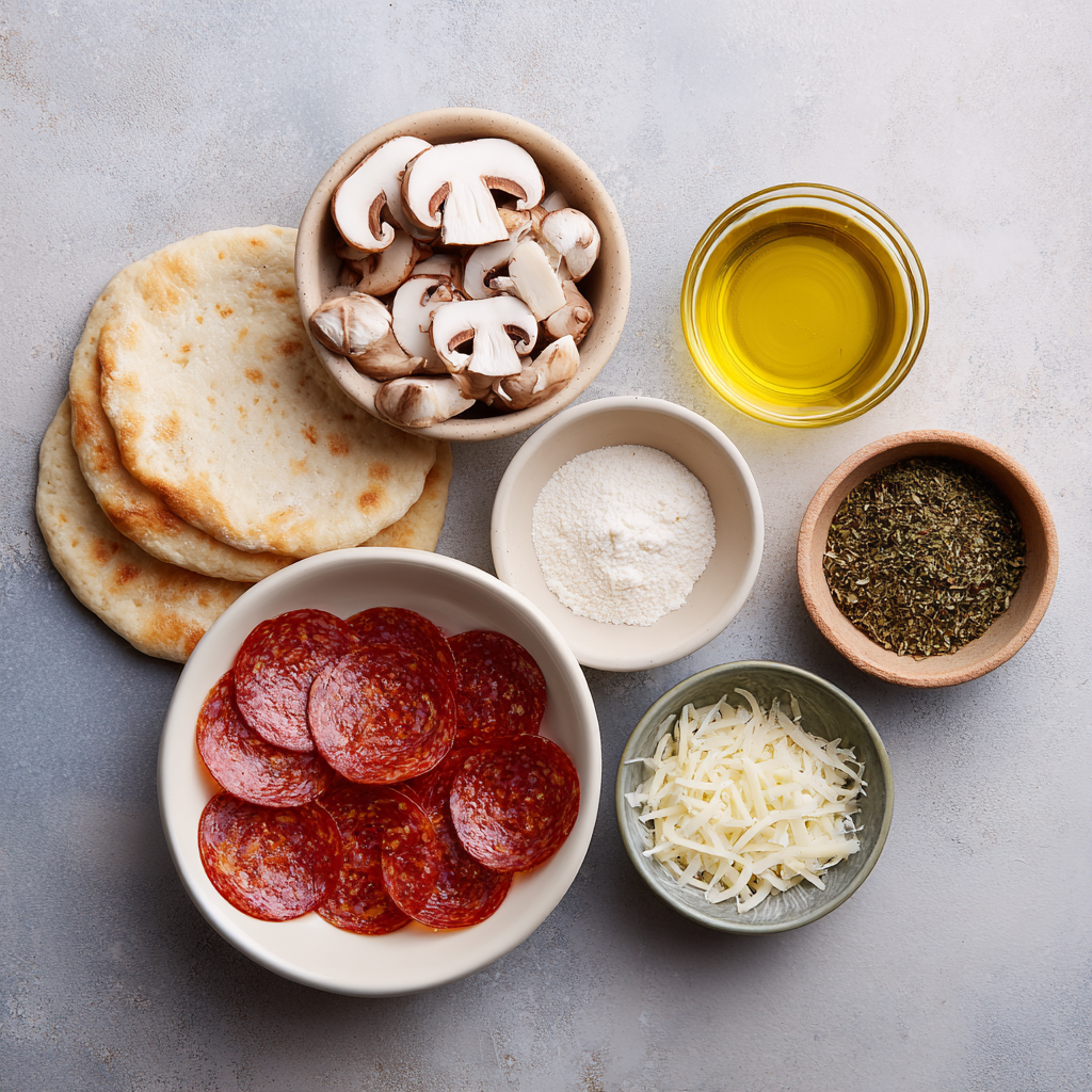 Air Fryer Pizza al Taglio ingredients