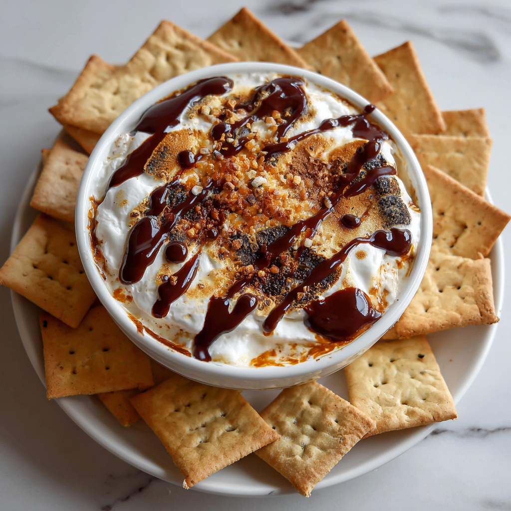 how to make Air Fryer S’mores Dip