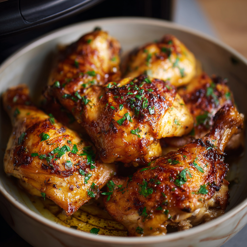 how to make Air Fryer Pollo al Ajillo
