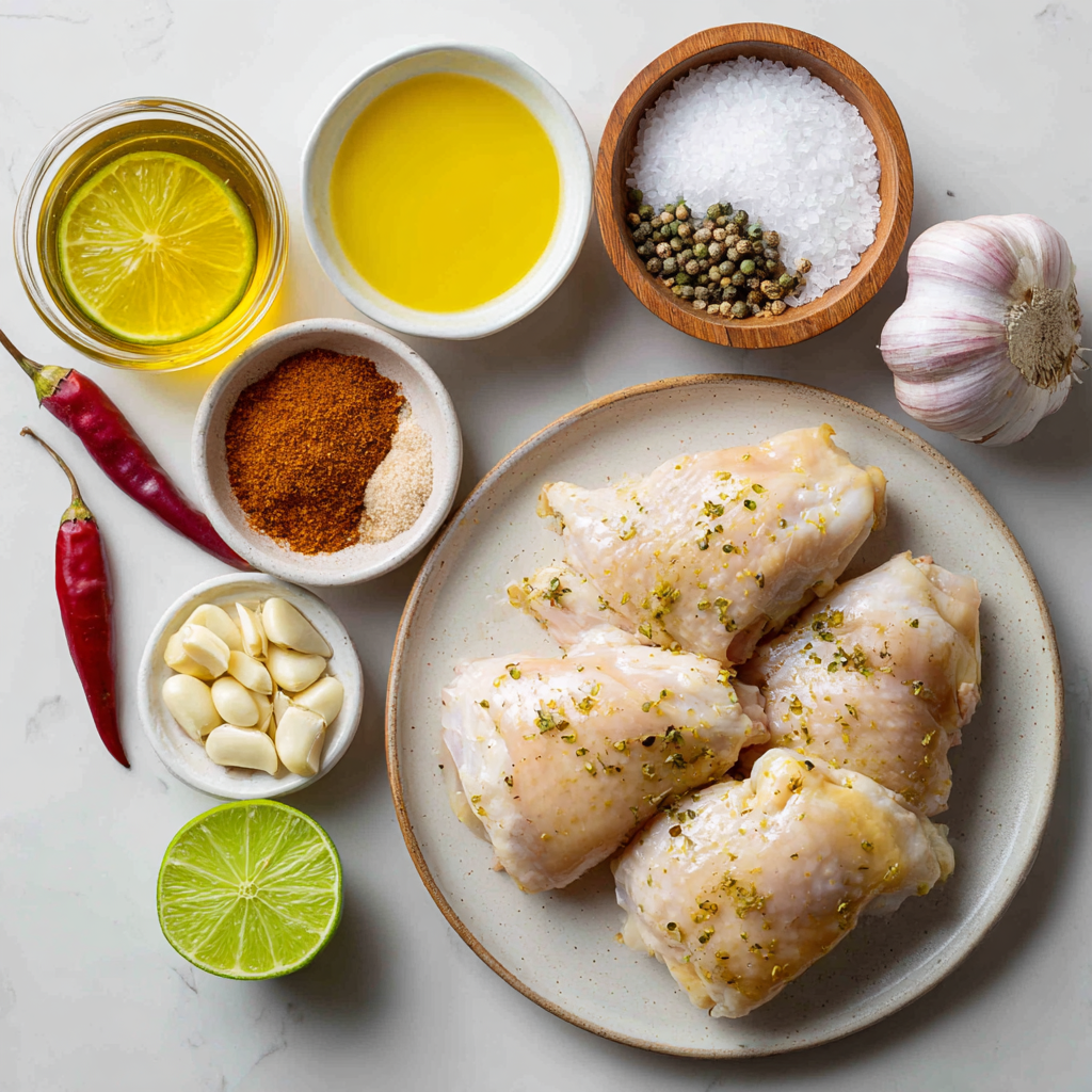 Air Fryer Pollo al Ajillo ingredients