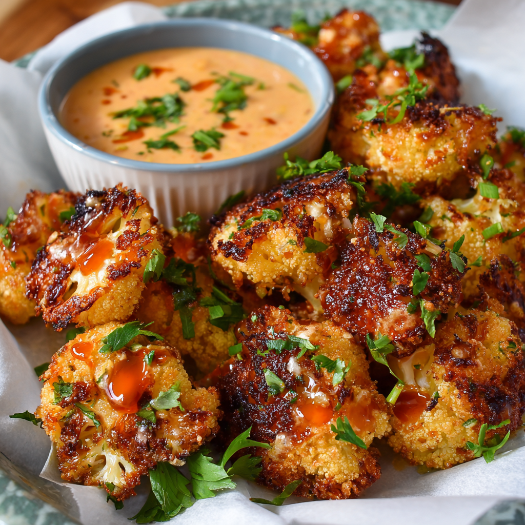 how to make Air Fryer Bang Bang Cauliflower
