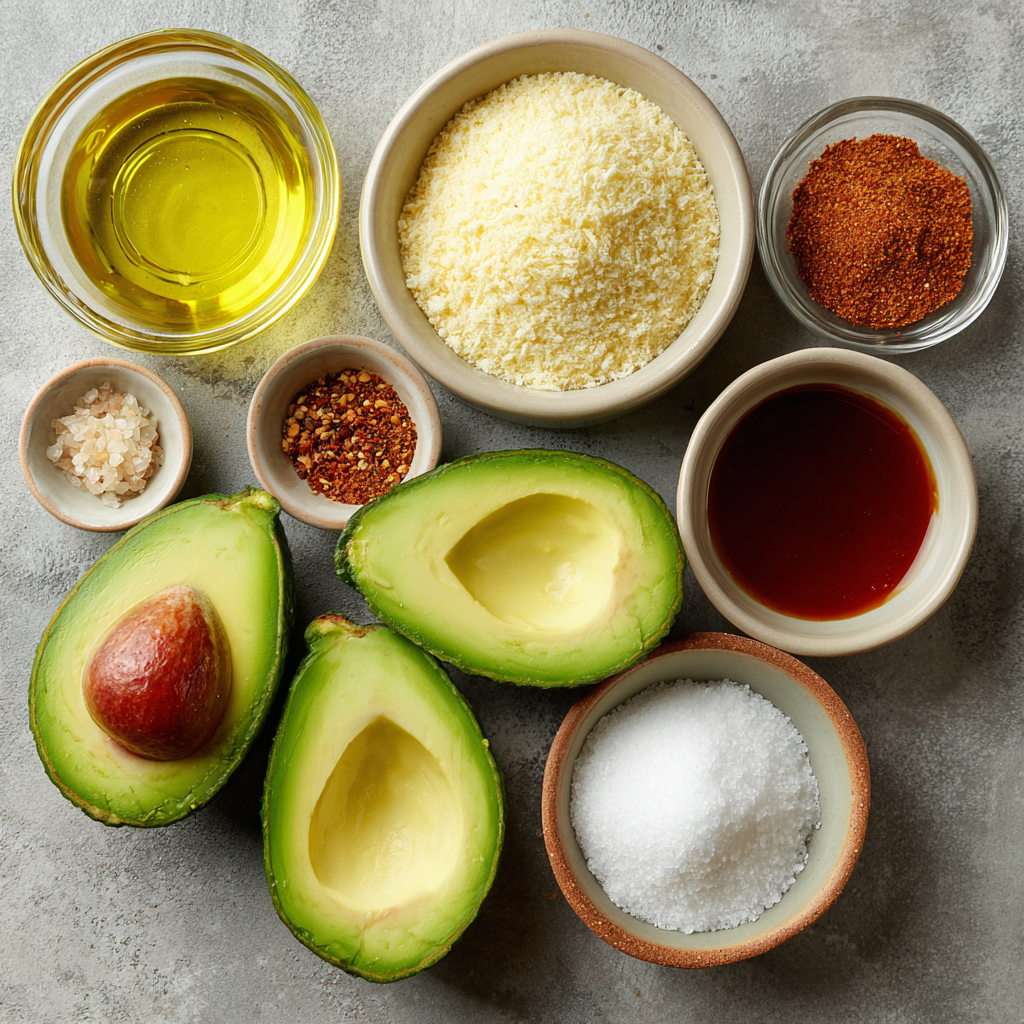 Air Fryer Avocado Fries ingredients