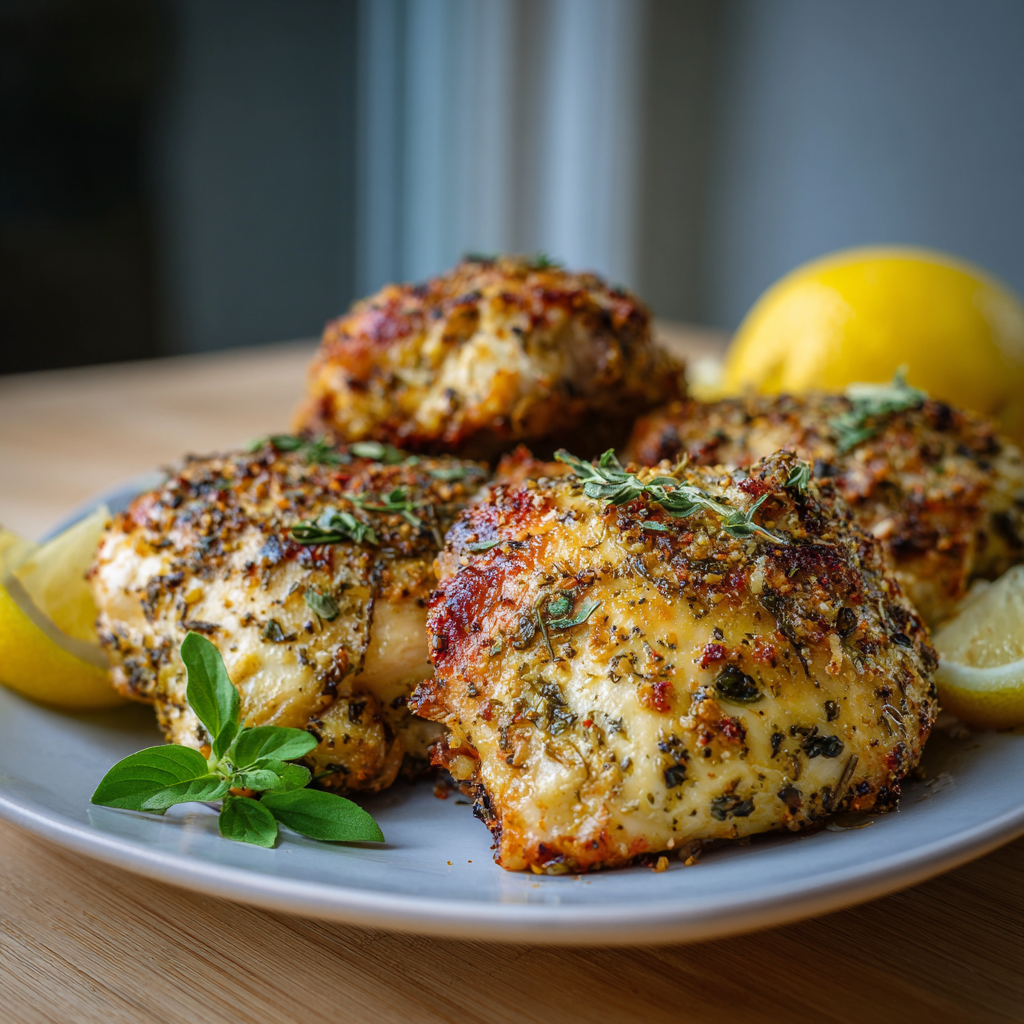 how to make Air Fryer Greek Lemon Oregano Chicken