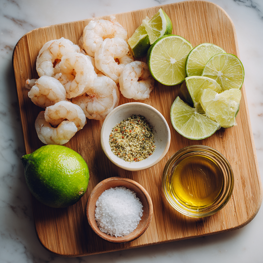 Air Fryer Chile Lime Shrimp ingredients