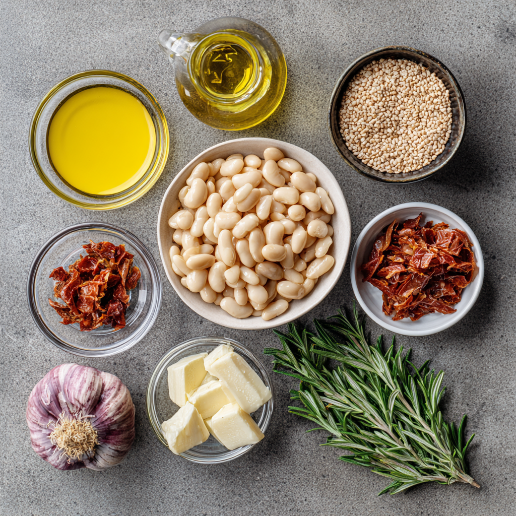 Air Fryer Tuscan White Beans ingredients