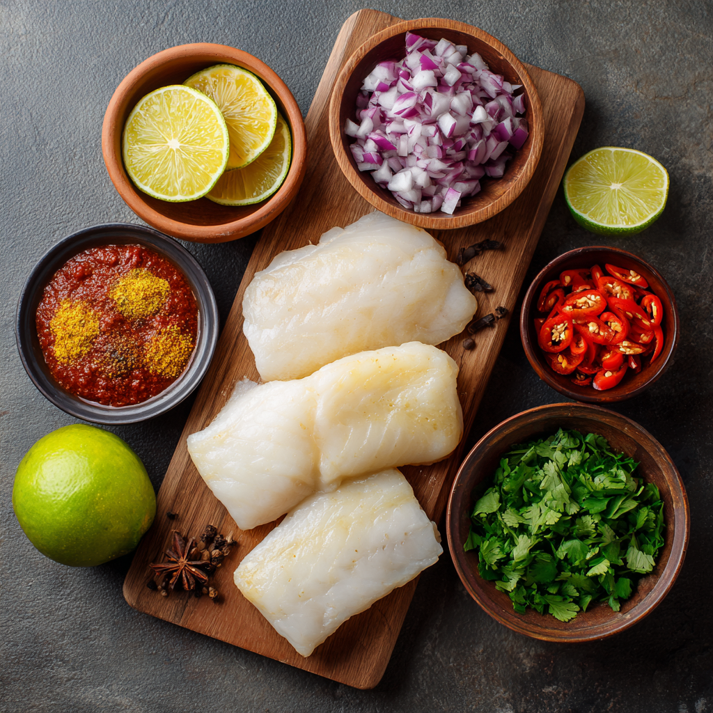 ingredients of Air Fryer Chili Lime Basa