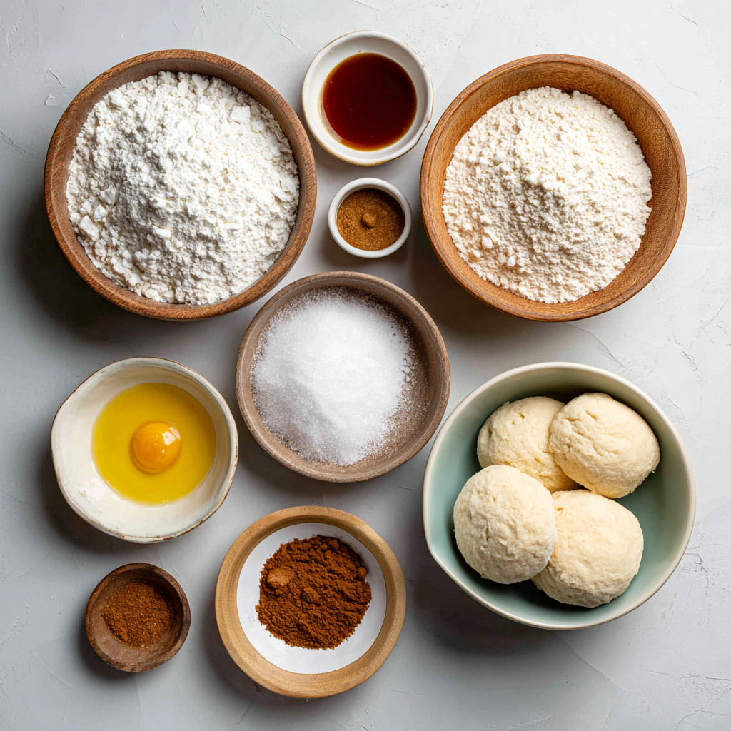 Air Fryer Cinnamon Coconut Flour Buns ingredients
