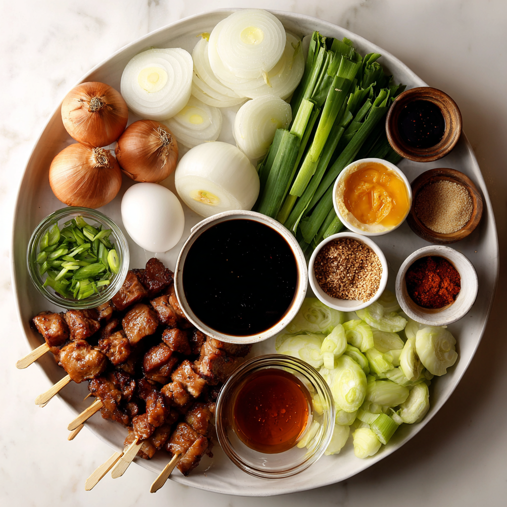 Air Fryer Yakitori ingredients