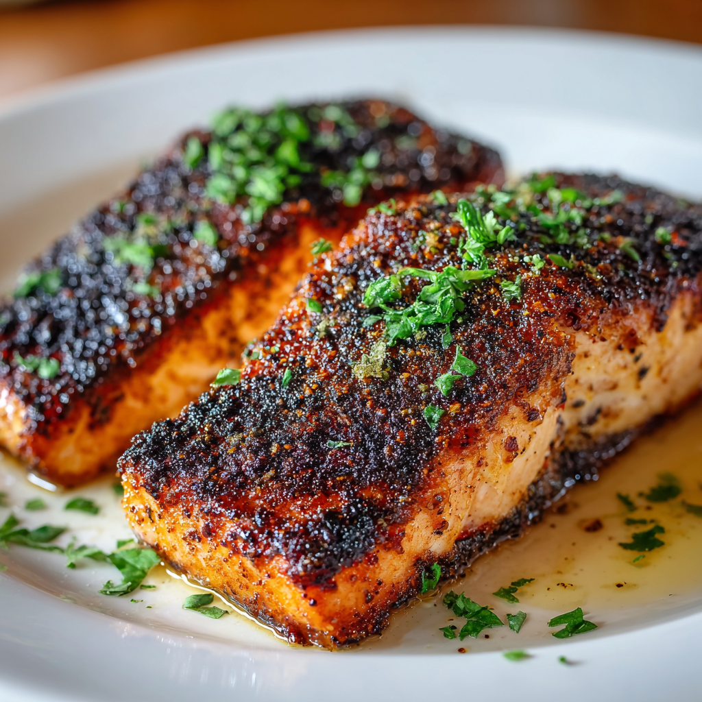 How to make Air Fryer Blackened Salmon