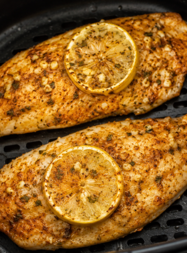 Air Fryer Lemon Garlic Snapper Fillets