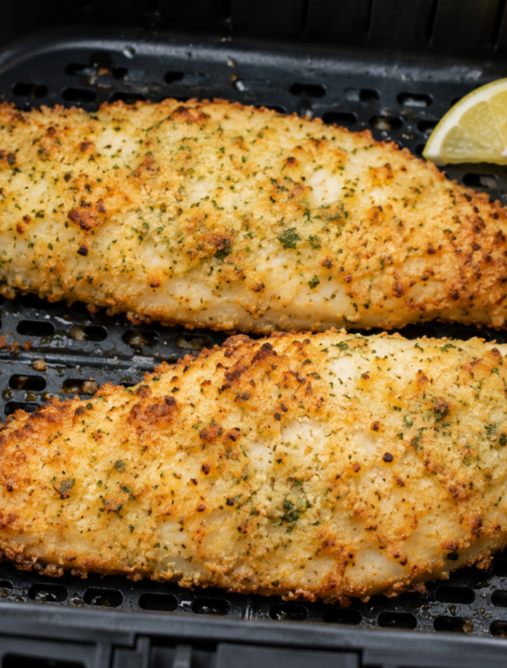 Air Fryer Parmesan Crusted Pollock