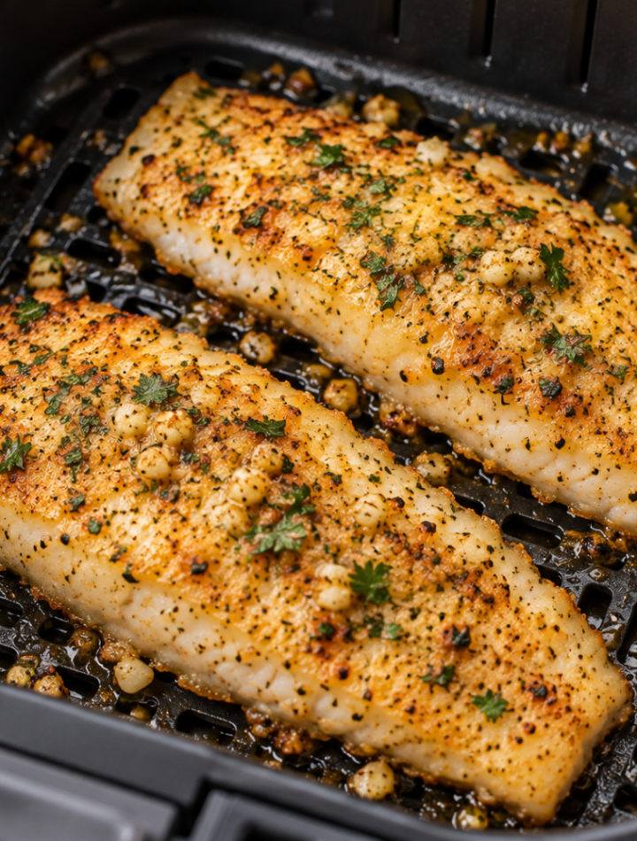 Air Fryer Garlic Butter Pollock: Flaky, Buttery, and Ready Fast